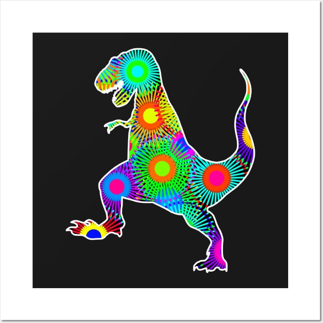 T. Rex Fireworks Wall Art by Shrenk